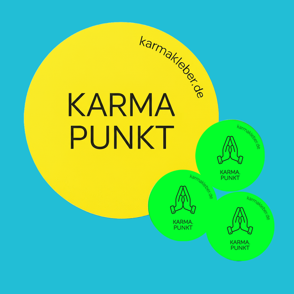 Karma-Punkt Neon-Set: 1 groß + 3 klein
